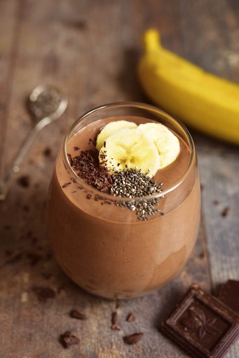 Chocolate – banana mousse